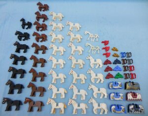 ホビー レゴ LEGO フィグ 馬 骨馬 馬具 馬装具 まとめて