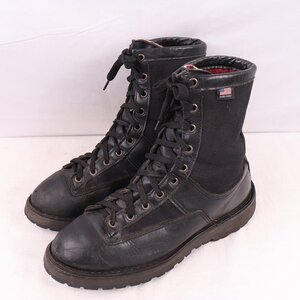 ダナー US 9 1/2 D アケーディア ゴアテックス DANNER ACADIA 69210 黒 ブラック ブーツ レザー トレッキング 中古 古着 eb1306