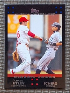 2007 Topps Update & Highlights #UH279 CHASE UTLEY/ICHIRO SUZUKI Classic Combo Philadelphia Phillies Seattle Mariners