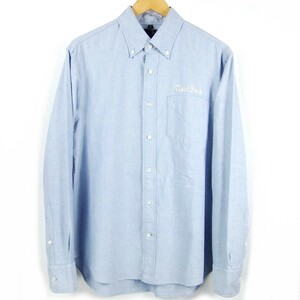 ■SCHOTT BROS ショット ブロス / OXFORD LS BD SHIRTS / 日本製 / 刺繍入り ボタンダウン オックスフォードシャツ size L / ブルー メンズ