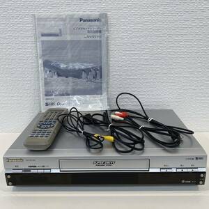 【動作品】Panasonic S-VHSビデオデッキ NV-SV110 リモコン付き パナソニック アナログ専用 地デジ非対応 02年製 美品 説明書付きG-CODE