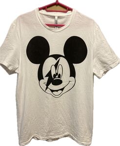 国内正規 18SS Neil Barrett ニールバレット Disney ディズニー Micky ミッキー BOLT ボルト Tシャツ 白 L BJE584M S1572 526