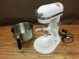 【Y7-7002】KitchenAid キッチンエイド 9KSM7990WH スタンドミキサー 卓上ミキサー 調理器具 通電確認済 東京直接可【千円市場】