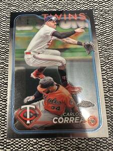 Topps Chrome 2024 Carlos Correa Twins