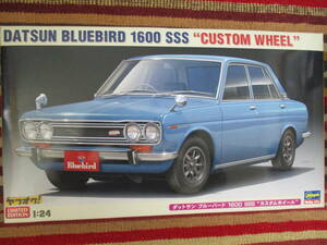 ハセガワ 1/24 ダットサン ブルーバード BLUEBIRD 1600 SSS "カスタムホイール" CUSTOM WHEEL DATSUN