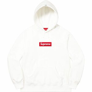 Supreme 2021AW Box Logo Hooded Sweatshirt シュプリーム ボックスロゴ フーディ パーカー 白 White Lサイズ