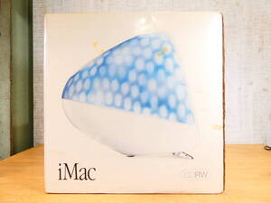 S) Apple 一体型パソコン iMac G3 Blue Dalmatian M8345J/A ブルーダルメシアン | 箱/マウス/キーボード付 ※ジャンク/起動OK！ @170 (12)