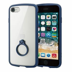 【新品】エレコム iPhone SE 第3世代 TOUGH SLIM LITE フレームカラー リング付 ネイビー PM-A22STSLFCRNV