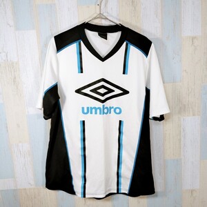 423 UMBRO 半袖 プラクティスシャツ Ｍ　WHITEBLACK