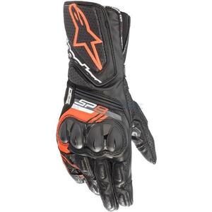 在庫あり alpinestars アルパインスターズ グローブ SP-8 v3 LEATHER GLOVE カラー:BLACK RED FLUO(1030) サイズ:L