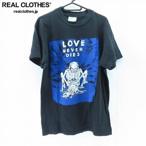 ☆TOURCHAMP/ツアーチャンプ LOVE NEVER DIES/愛は死なない プリントTシャツ 古着 ヴィンテージ/L /UPK