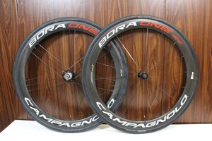 ○Campagnolo カンパニョーロ BORA ONE 50 AC3 RIM シマノフリー 11/12s対応 クリンチャー ブライトラベル カーボンホイールセット