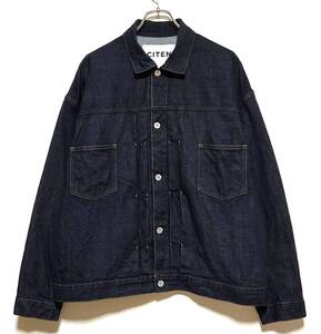 【美品】CITEN DENIM JACKET by YF T-back（Free）シテン ユナイテッドアローズ オーバーサイズ デニム ジャケット Gジャン Tバック 藤原裕