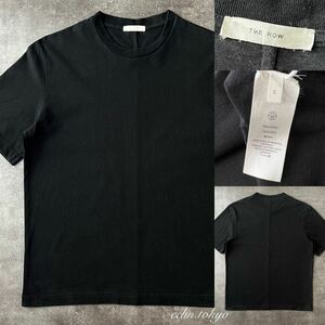 【E4311】最高級！THE ROW ザロウ MENS メンズ 半袖 Tシャツ 黒 S カットソー T-shirt ロンハーマン取扱ブランド