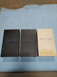 【ジャンク】 SONY PS2 ソニー プレステ2 本体 3台 SCPH-55000 GT 18000 35000 プレイステーション2 PlayStation2