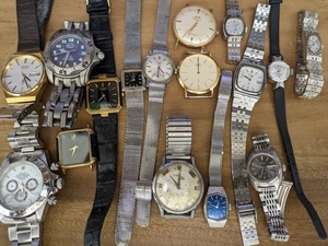 腕時計　ジャンク　まとめ売り　クォーツ　機械式　約2.5ｋｇ　SEIKO　CITIZEN　LONGINES　ENICARなど