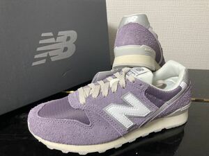 新品23.5cm ニューバランス newbalanceレディーススニーカーWL996CX2パープル紫ML373ML574好きにも