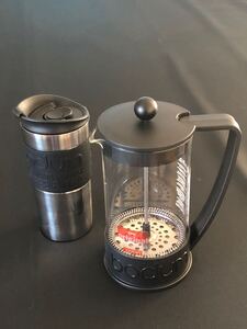 ボダム 2品セット フレンチプレス トラベルプレス ブラジル トラベルマグ 1000ml コーヒープレス bodum コーヒーメーカー ステンレス