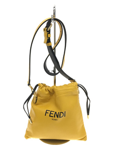 FENDI◆ショルダーバッグ/レザー/YLW/無地/7VA510 ADM9 F0V3C/SACCHETTO SMALL