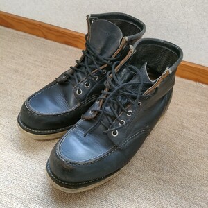 REDWING アイリッシュセッター 黒 USA製 レザー 8179 97年 四角犬 ワークブーツ 1円