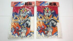 ●ジャンク 機動戦士 ゼータ ガンダム Z 和凧 昭和 レトロ たこ 当時物 2点 セット まとめ