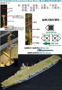 ファイブスターモデル FS710128 1/700 日本海軍 航空母艦用 マストI