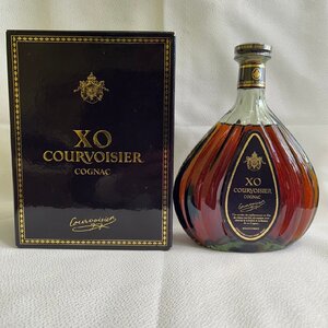 【B-1765】【未開栓 古酒】1円～ COURVOISIER クルボアジェ XO コニャック ブランデー 700ml 40％ 洋酒 箱付 箱 ボトル 汚れやスレ多々あり