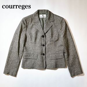 courreges クレージュ ジャケット ツイード 11 L レディース C102422-56