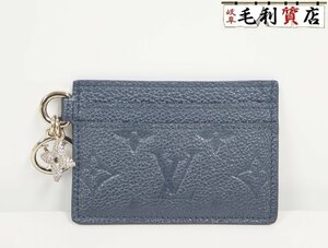 ヴィトン LOUISVUITTON ポルト カルト・LV チャーム M82837 カードケース ラインストーン 未使用 財布 小物