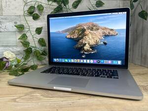 【動作OK♪】MacBook Pro 2013 Retina A1398[Core i7 4750HQ 2.0GHz/RAM:8GB/SSD:256GB/15インチ]Catalina 動作品