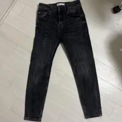 ZARA ブラック スキニーデニムパンツ