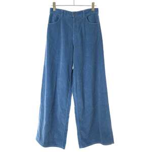 THE ROW ザ ロウ 24SS Chani Pants ワイドレッグコーデュロイパンツ 606-W2961 ブルー系(シュガーペーパー) 28 IT2QK0V1VJ8I