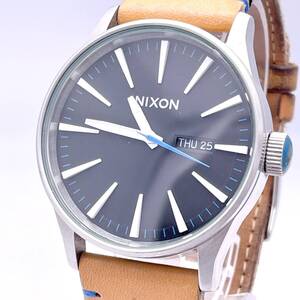 NIXON ニクソン NEVER BELATE THE SENTRY セントリー 13L 腕時計 メンズ ウォッチ クォーツ quartz デイデイト 銀 シルバー P2219