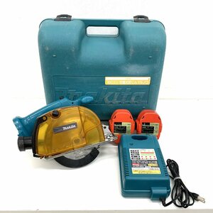 秦野店【中古品】11-98 makita マキタ 160mm 充電式防じんマルノコ 5046D 充電器 DC1809 バッテリー 2個 ハードケース付き 簡易動作確認済