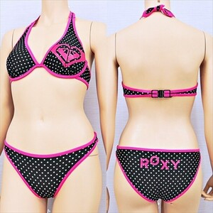 PE4-C75☆/ROXYロキシー*ワイヤービキニ*ピンクパイピング*ドット柄※一番安価な送料はゆうパケットなら250円♪【2/8-2/11まで休業日です】