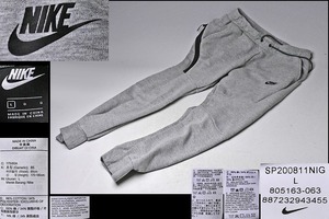 ナイキ NIKE ★ テックパンツ ★ グレー ★ サイズ L ★ スウエット ジャージ ★ 街着やトレーニングに ★