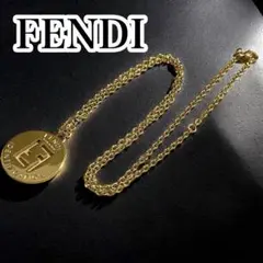 【定番◎人気】FENDI フェンディ　ゴールドネックレス　ロゴ　メンズレディース