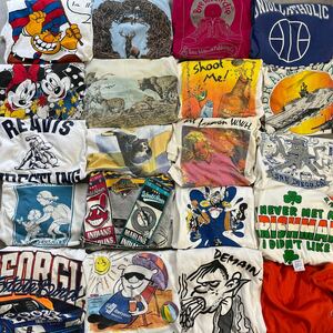 1円〜 90s ヴィンテージ Tシャツ まとめ売り　シングルステッチ　USA製多数 フルーツオブザルーム 古着 古着屋 卸 半袖 37枚 アメカジ ロゴ