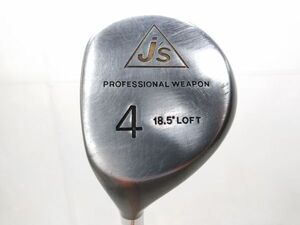 ♪送料無料 レフティ BRIDGESTONE j’s Professional WEAPON 4番 メタルウッド 18.5° ジャンボ尾崎 カーボン PRO HM-70 R 1029-60N @140♪