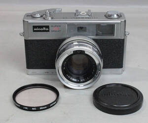 011905 【ジャンク品 ミノルタ】 minolta HI-MATIC Ⅱ SUPER 3 CIRCUIT Cds露出計 レンジファインダーカメラ