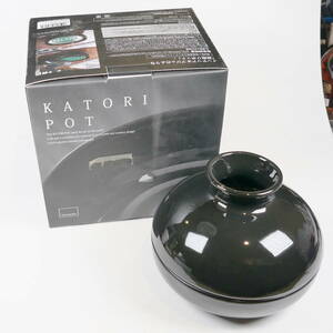 ♪未使用品★KATORI POT 陶器製 蚊取りポット インテリアオブジェ 巻蚊取り線香専用