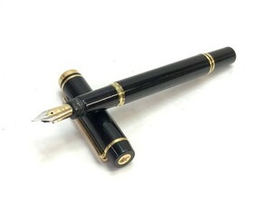 1000円スタート 万年筆 WATERMAN ウォーターマン ルマン100 ブラック ペン先 1883 1983 18K 750 EF 筆記用具 文房具 10 D3008