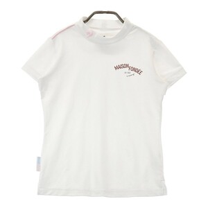 LECOQ GOLF ルコックゴルフ 2023年モデル ハイネック 半袖Tシャツ ホワイト系 S [240101253230] ゴルフウェア レディース