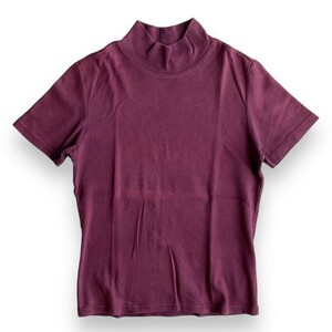 国内正規品★Eddie Bauer エディーバウワー 半袖 コットン ハイネック Tシャツ PM レディース LADIES タートル モック ネック トップス