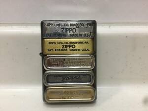 Zippo　ジッポー　裏面　ボトム　メタル　1932/1937/1953/1958/1980　02年製　No.5414　　　T324　　　　KJ1