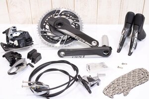 値下げ! ★SRAM スラム RED e-TAP AXS 2x12s 油圧ディスクブレーキ QUARQ パワーメーター グループセット165mm 48/35T 美品