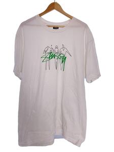 STUSSY◆3PeopleTシャツ/半袖/ホワイト/XL