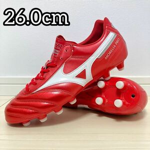 ★日本未発売★ MIZUNO ミズノ モレリア2 プロ 26.0cm パッションレッド 赤 / サッカースパイク MORELIA Ⅱ PRO