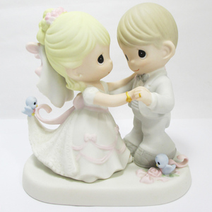 【中古】Presious Moments プレシャスモーメント 夢の実現 You Are My Dream Come True 630026 結婚式 ウェディング フィギュリン