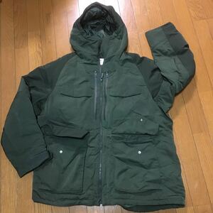 UNIQLO ユニクロ メンズ ダウンジャケット 大きいサイズ XXL 濃い緑 ナイロン White Mountaineering